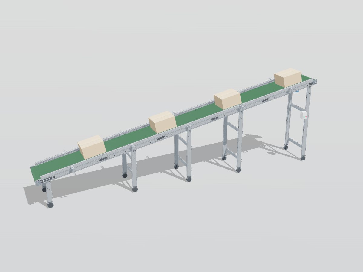 Конвейеры для погрузки и разгрузки — 3D-модель